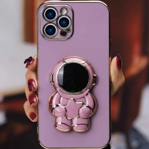 Phone Case With Astronaut Stand-Out Phone Grip for iPhone 12 - Picture 1 of 5